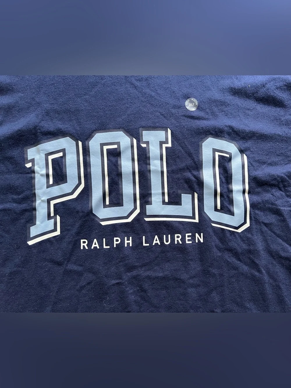 Polo by Ralph Lauren Men's Navy Graphic Logo Tee 2XLT
